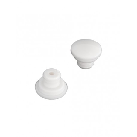 Topes para tapas de forma redonda y color blanco (2un) - ROCA