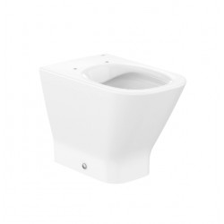 Taza Rimless adosada a pared con salida dual para inodoro SQUARE THE GAP - ROCA