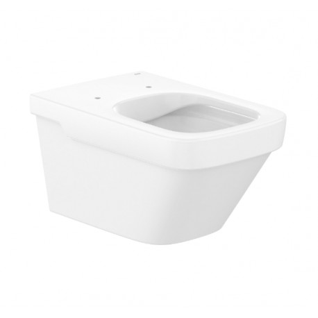 Taza suspendida Rimless con fijaciones ocultas y salida horizontal DAMA - ROCA