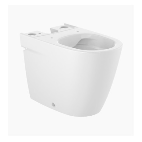 Taza Rimless compacta adosada a pared para inodoro de tanque bajo ONA - ROCA