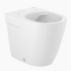 Taza Rimless con salida dual para inodoro de tanque alto o tanque empotrable ONA - ROCA