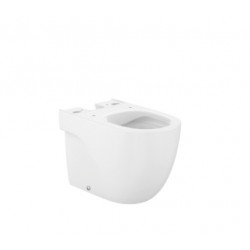 Taza compacta con salida dual para inodoro de tanque bajo Rimless MERIDIAN - ROCA	