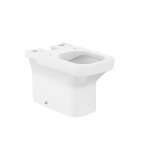 Taza compacta Rimless adosada a pared con salida dual para inodoro de tanque bajo DAMA - ROCA 