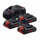 PACK 3 BAT PROCORE18V 4.0 AH + CARGADOR GAL 1880 P - BOSCH