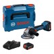 Amoladora a batería GWS 18V-8 125mm + 2 x 5.0 Ah + cargador - BOSCH