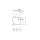 Medidas plato de ducha angular extraplano de STONEX® - ROCA