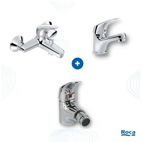Pack de grifería de baño ZOOM AGATE - ROCA	