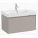 Mueble Unik Ona 800 mm 1 Cajón Gris Arena y Lavabo Fineceramic® - ROCA