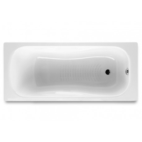 Bañera de acero rectangular con fondo antideslizante Princess - ROCA