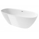 Bañera de STONEX® oval con desagüe clickclack y sifón - ROCA