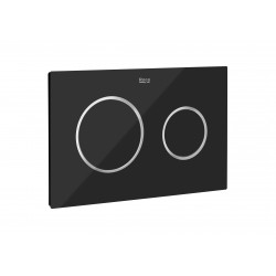 Placa de accionamiento con descarga dual (acabado cristal)  PL10 DUAL - ROCA