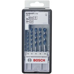 Bosch Professional Set Robust Line con 5 brocas CYL-5 para hormigón y granito
