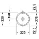 ARCHITEC LAVABO EMP 275 BL