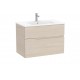 Unik - mueble base de dos cajones y lavabo - VICTORIA - N - Roca