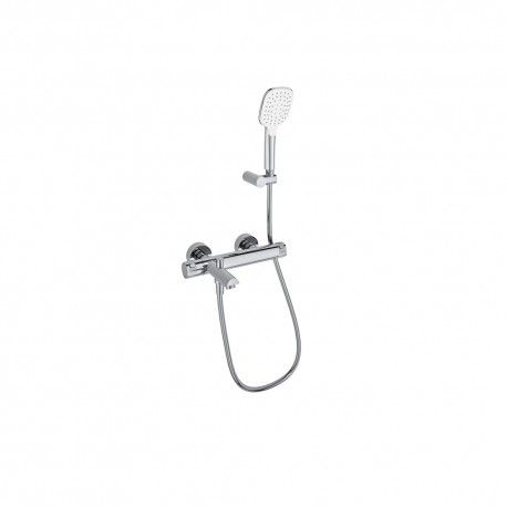 Conjunto termostático de baño-ducha - Mamma Mia - Ramón Soler - Acabado: Acero inoxidable