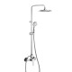 Columna de ducha telescópica monomando con rociador Ø240 mm - TITANIUM - 187402RP240 - Ramonsoler - Acabado: Cromado