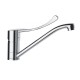 Grifo monomando de fregadero con palanca ergonómica - Titanium - 1899KMED02 - Ramonsoler - Acabado: cromado