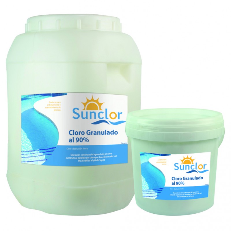 Cloro granulado al 90 5KG SUNCLOR