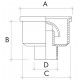 Sumidero sifónico salida vertical hembra PVC S-192 - JIMTEN