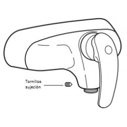 Tornillos sujeción para grifo de caño giratorio - ROCA