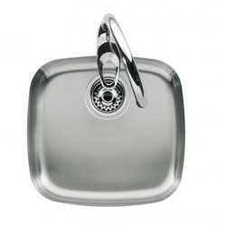 Fregadero de cocina de acero inoxidable texturizado 404x384 BP-2 - ROCA