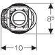 Mecanismo de descarga para cisterna SERIE 240 - GEBERIT