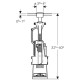 Mecanismo de descarga para cisterna SERIE 240 - GEBERIT
