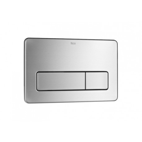 Placa de accionamiento antivandálica con descarga dual IN-WALL - ROCA