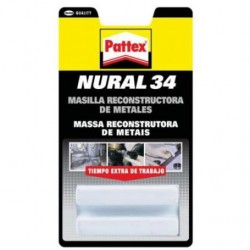 Masilla reconstructora de metales Nural 34 - PATTEX