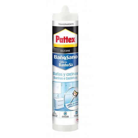 Silicona para baños y cocinas 280 ml transparente - PATTEX 