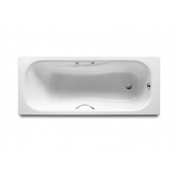 Bañera de acero rectangular con fondo antideslizante PRINCESS - ROCA