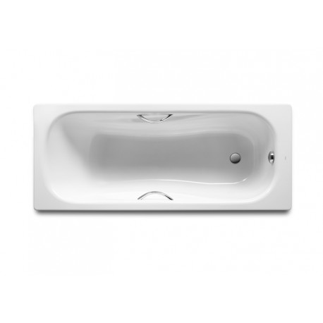 Bañera de acero rectangular con fondo antideslizante PRINCESS - ROCA