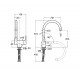 Grifo monomando de cocina con caño giratorio L20 - ROCA