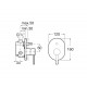 Grifo empotrado para baño- ducha TARGA - ROCA