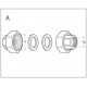 Racor de unión para bombas roscadas-fundición gris 1/2 - 1" - WILO