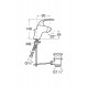 Grifo monomando para bidé con desagüe automático M2 - ROCA