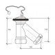 Sifón compacto tipo "Y" con válvula, tapón y cadena - RIUVERT