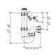 Sifón curvo con racor extensible y toma de electrodomésticos R-65 - RIUVERT