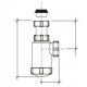 Sifón botella con racor extensible y asiento plano y cónico  R-13L - RIUVERT