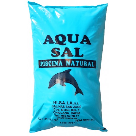 Sal granulada para piscina 25 KG