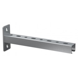 Soporte de pared de guía perforada galvanizada