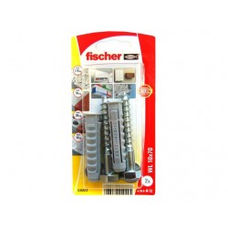 Blister de tornillos, tacos y arandelas WL 10x70 K - FISCHER