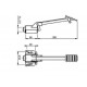 Grifo temporizado de pedal para lavabo 100.15 - ARU GRIFERÍA