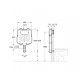 Cisterna de doble descarga para inodoro de tanque alto o empotrable - ROCA