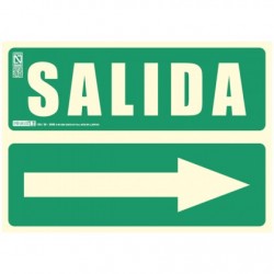 PLACA SEÑAL SALIDA DCH 29,7X21