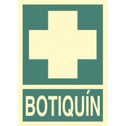 Placa señalización de botiquín