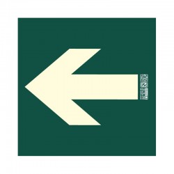 PLACA SEÑAL DIRECCION22,4X22,4