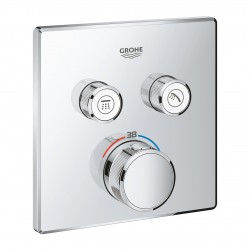 Grifo empotrado 2 llaves GROHTHERM  SMARTCONTROL cromo - GROHE