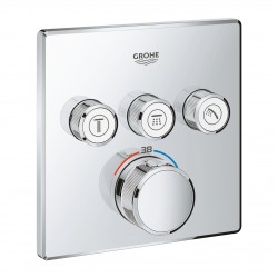Grifo empotrado 3 llaves GROHTHERM SMARTCONTROL cromo  - GROHE