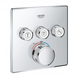 Grifo empotrado 3 llaves GROHTHERM SMARTCONTROL cromo  - GROHE